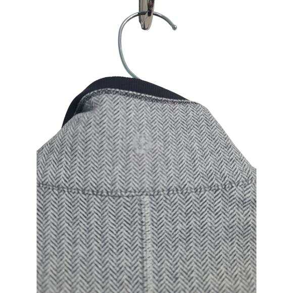 Lululemon Full Tilt Half-Zip Pullover Gray Herringbone Size 2 Luon Reflective - Picture 3 of 4